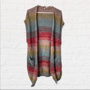 Anthropologie Rainbow Cardigan
